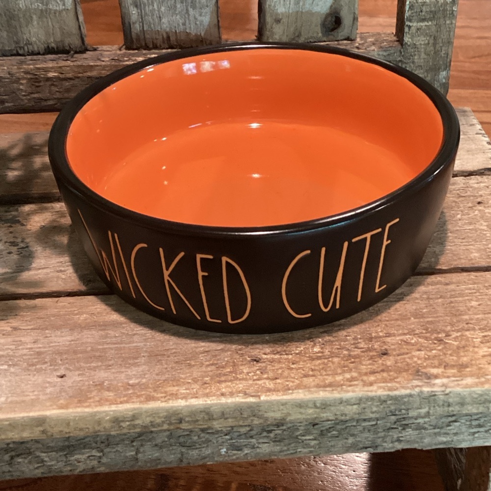 Rae Dunn WICKED CUTE Halloween Pet Bowl